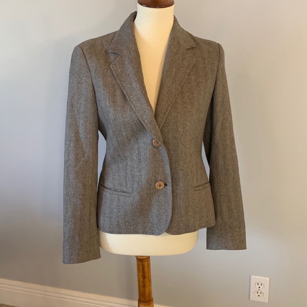 [Ted Baker] Tan Knit Blazer - Size 3/Medium
